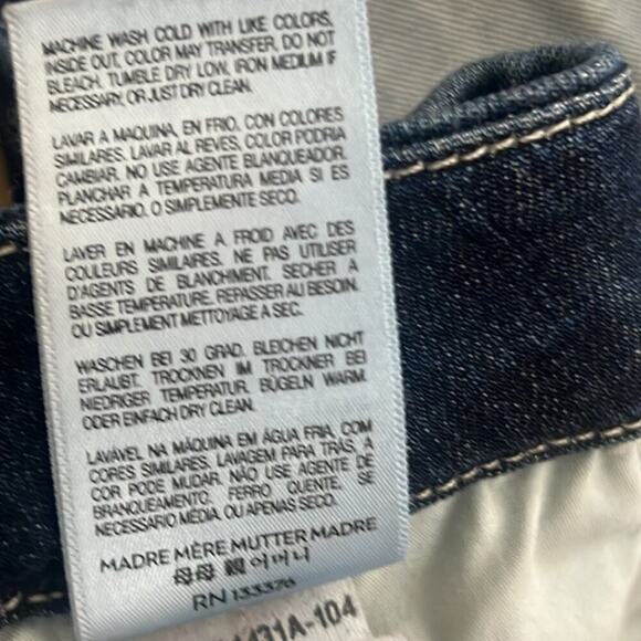 MOTHER THE LOOKER ANKLE SKINNY FRAY ALLEY CAT‎ JEANS SIZE 30 - Picture 10 of 10